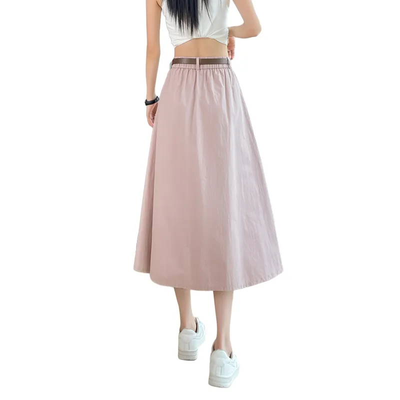 SITOL Casual Short Skirts Women's Pink-1