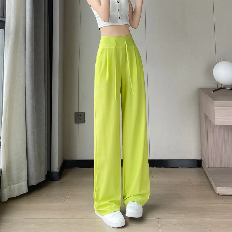 SITOL Casual Pants Women's Neon Green-4