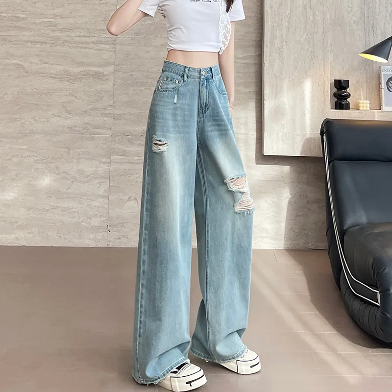 SITOL Jeans Women's Blue-4
