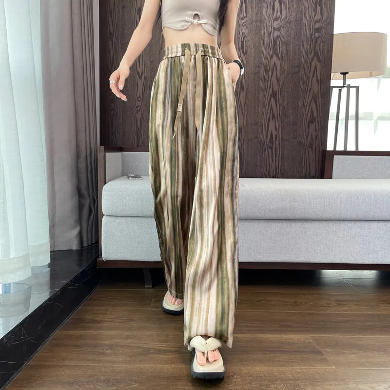 SITOL Casual Pants Women's Black White-11
