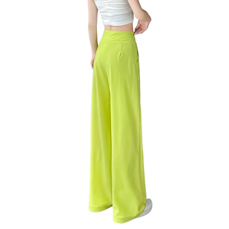 SITOL Casual Pants Women's Neon Green-1