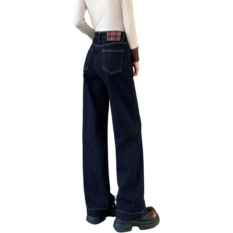 SITOL Jeans Women's Dark Blue Fleece Lined-1