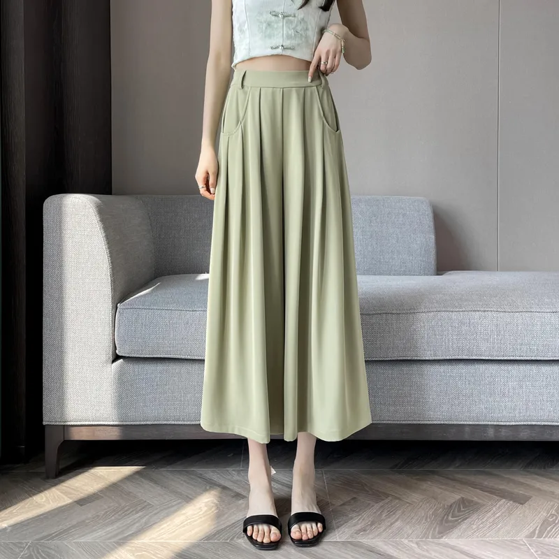 SITOL Casual Short Skirts Women's Light Green-2