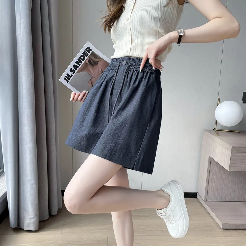 SITOL Casual Shorts Women's Blue-4