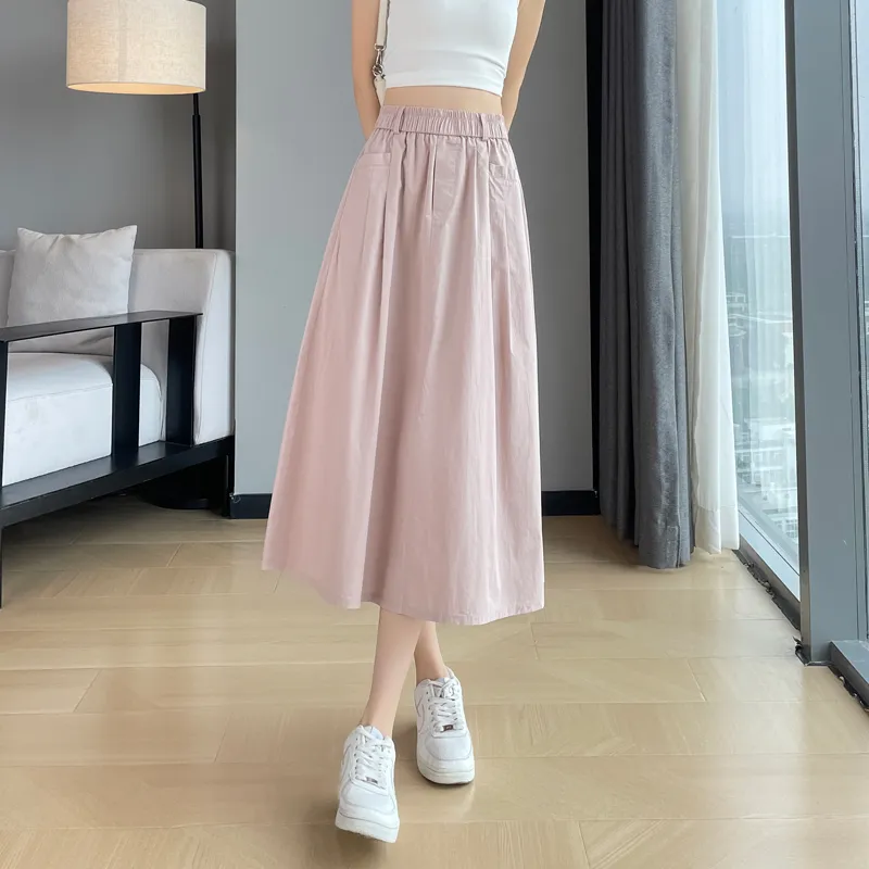 SITOL Casual Short Skirts Women's Pink-3