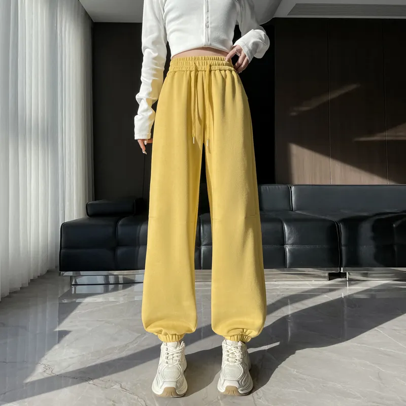 SITOL Casual Pants Women's Lemon-2
