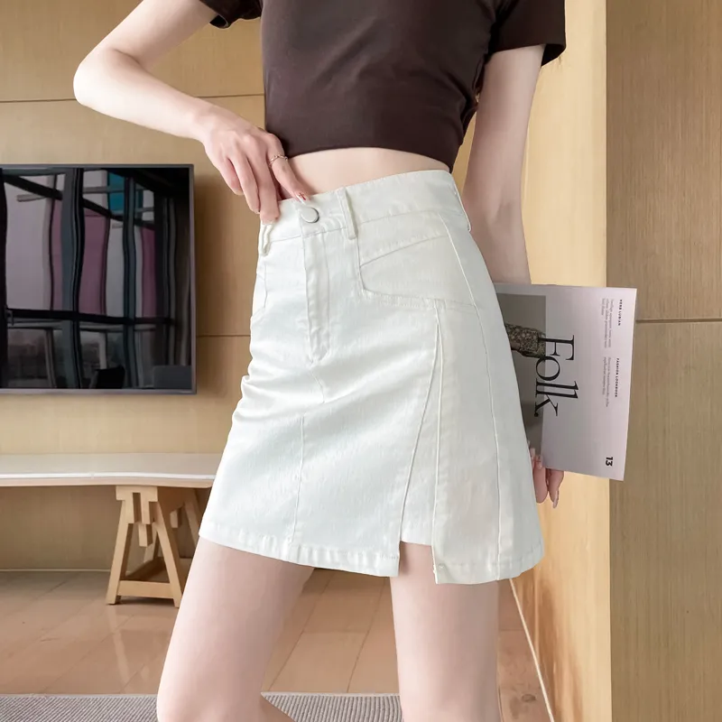 SITOL Denim Short Skirts Women's-3