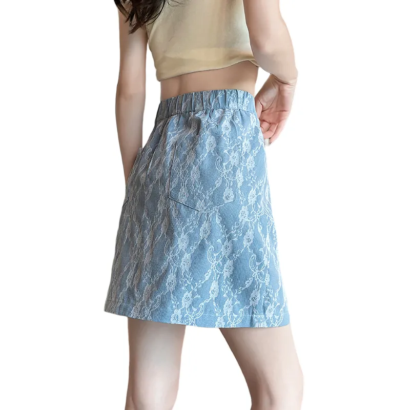 SITOL Denim Short Skirts Women's-1