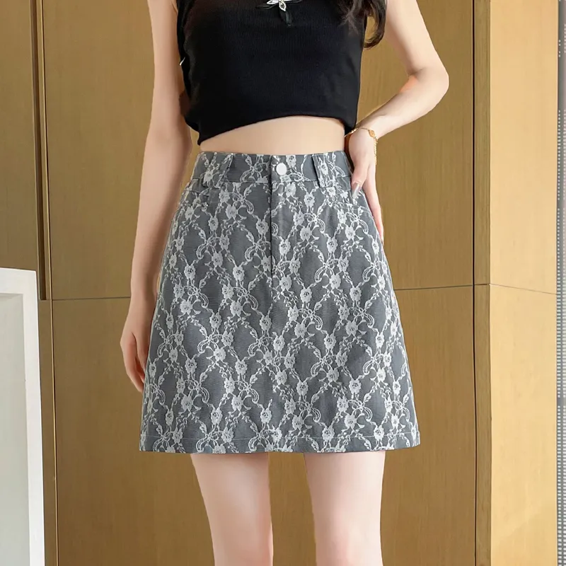 SITOL Denim Short Skirts Women's-9