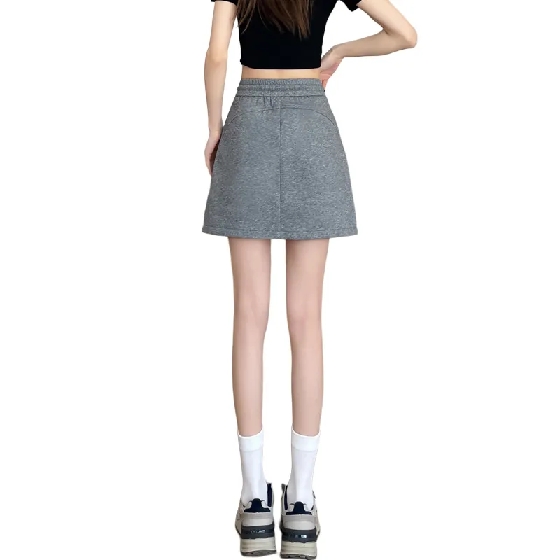 SITOL Casual Short Skirts Women's Ecru-8