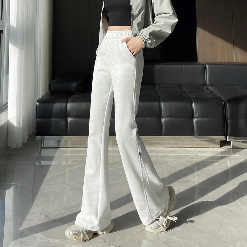SITOL Casual Pants Women's Light Gray-16