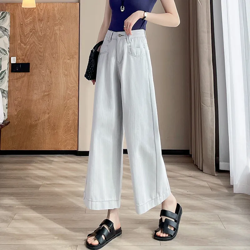 SITOL Jeans Women's Gray White-4