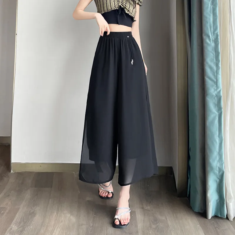 SITOL Casual Long Skirts Women's Black-4