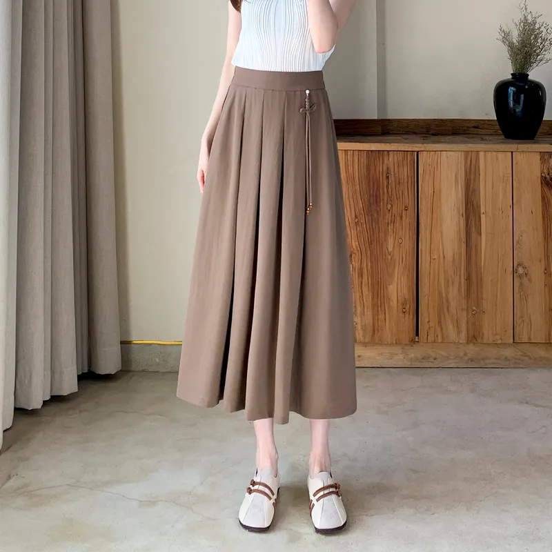SITOL Casual Short Skirts Women's Coffee-2