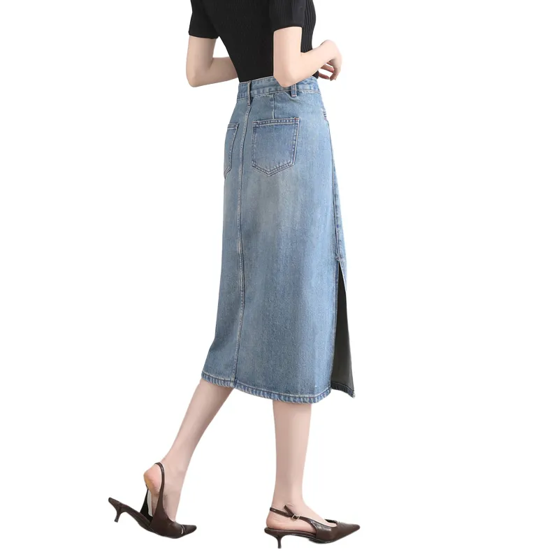 SITOL Denim Short Skirts Women's-1