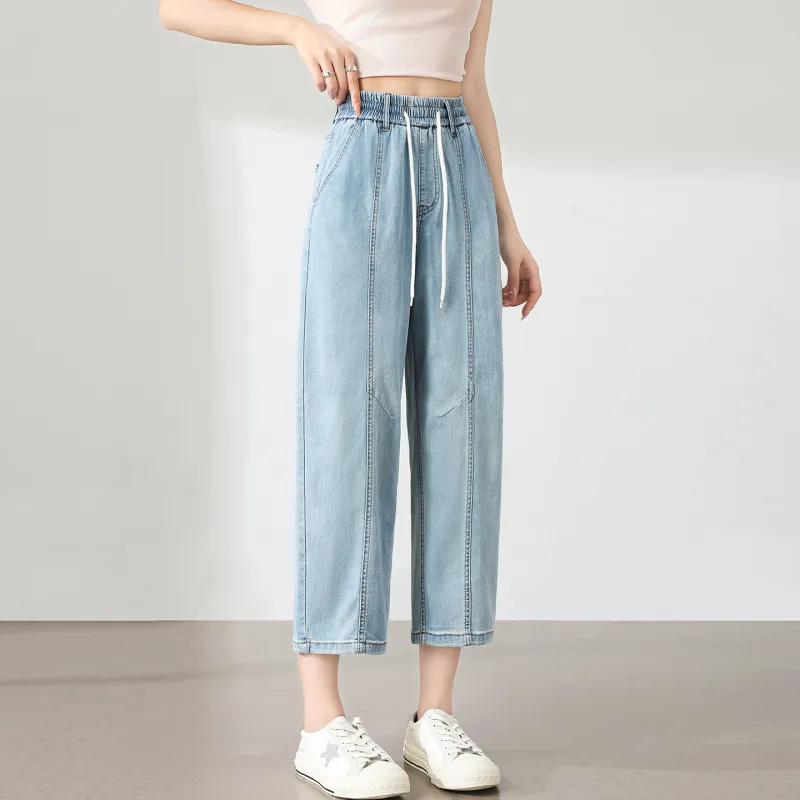 SITOL Denim Shorts Women's Blue-3