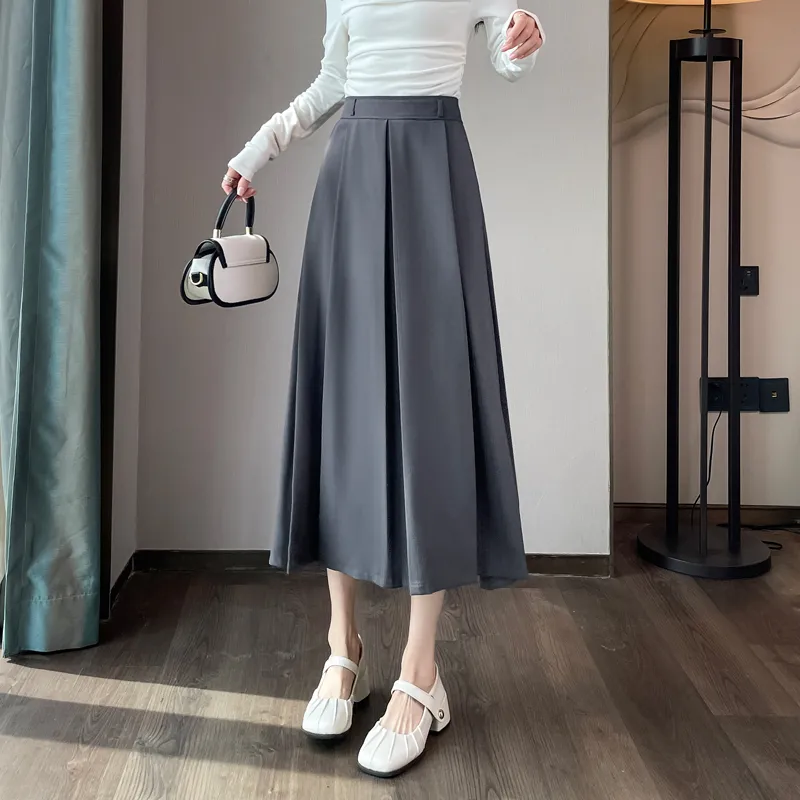 SITOL Casual Short Skirts Women's Dark Gray-2