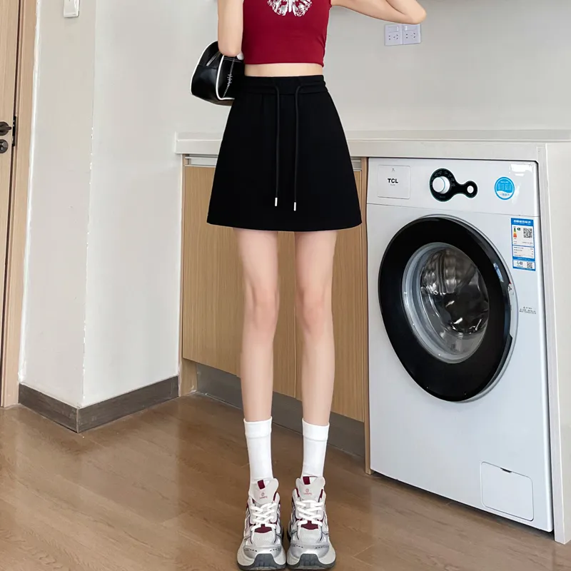 SITOL Casual Short Skirts Women's Ecru-16
