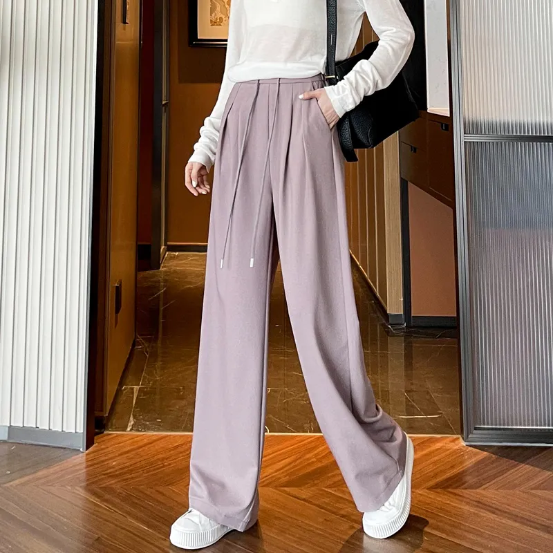 SITOL Casual Pants Women's Pink Purple-5