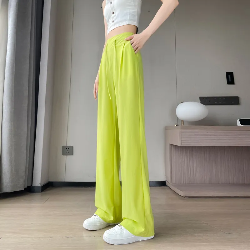 SITOL Casual Pants Women's Neon Green-5