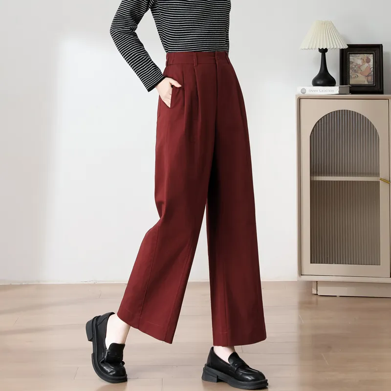 SITOL Casual Pants Unisex Angora Red-4