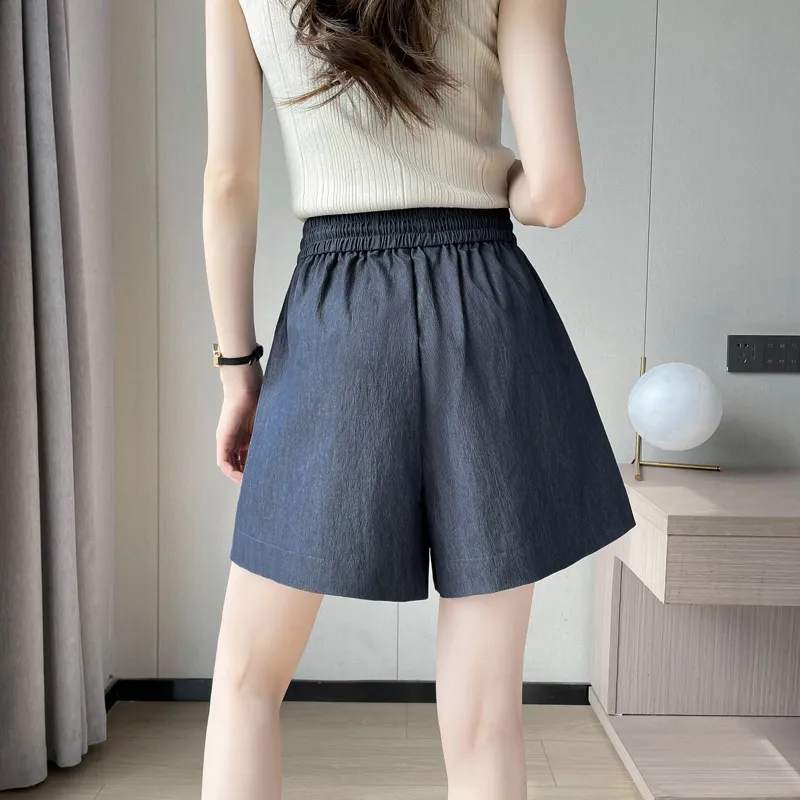 SITOL Casual Shorts Women's Blue-6