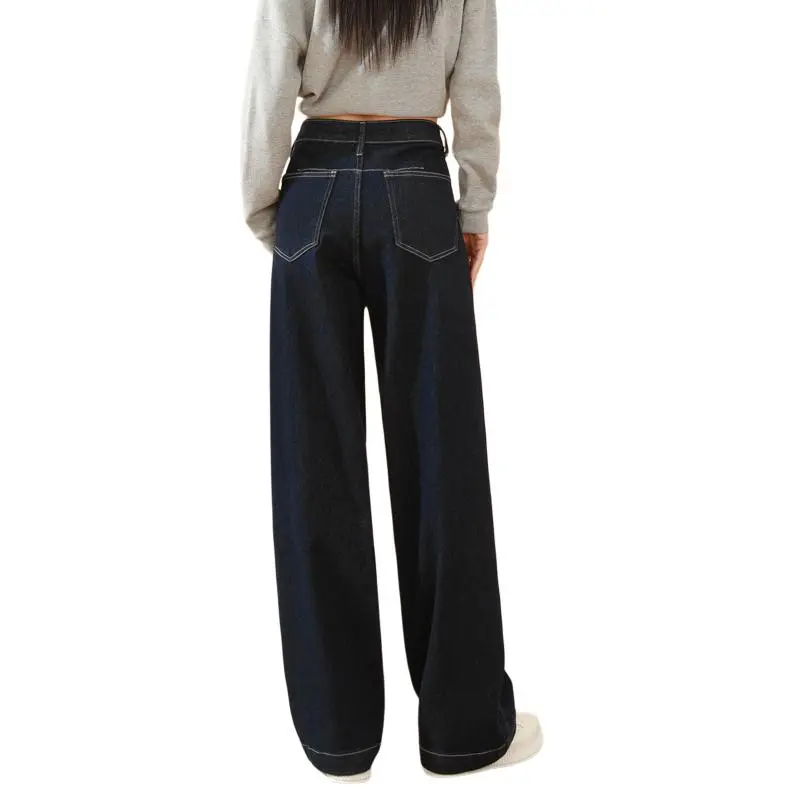 SITOL Jeans Women's Denim Blue Thin Fleece-1