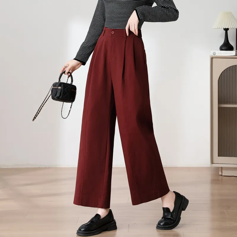 SITOL Casual Pants Unisex Angora Red-5