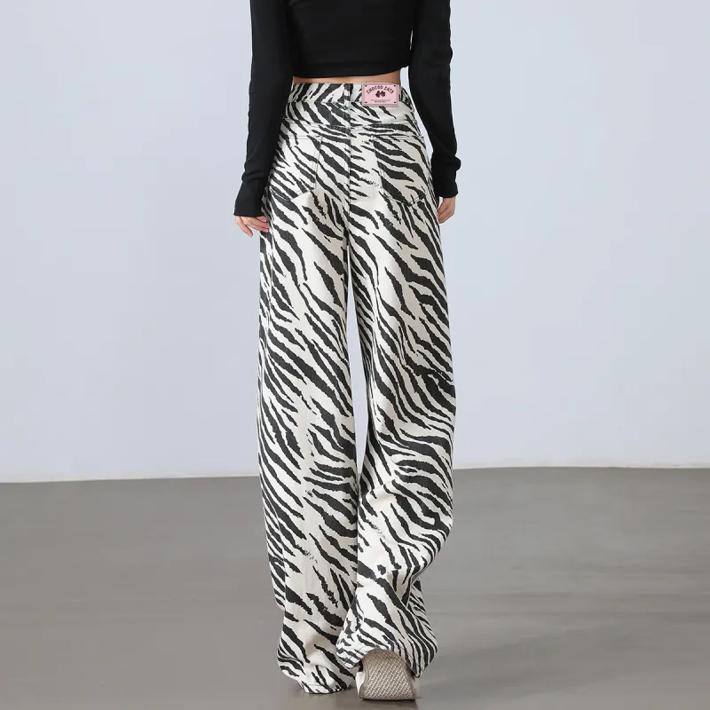  CHOCOOLATE Jeans Unisex BKX/Zebra Print-2