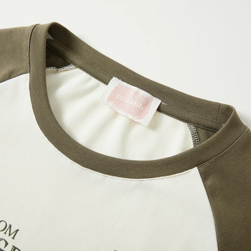 CCAABB Raglan Sleeve T Shirt Women's-8