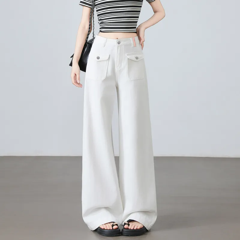  CHOCOOLATE Jeans Unisex WHX/White-2