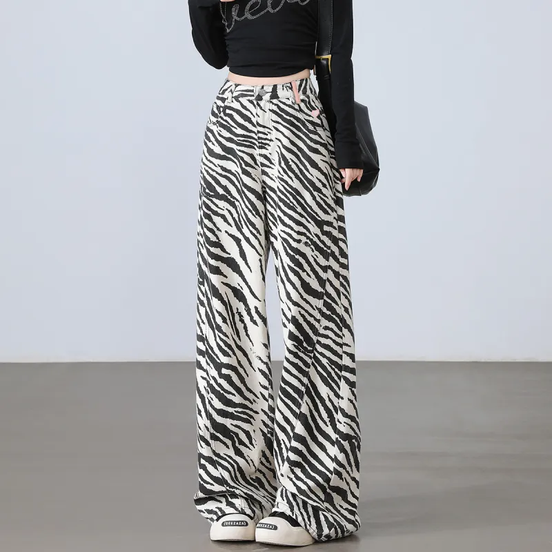  CHOCOOLATE Jeans Unisex BKX/Zebra Print-4