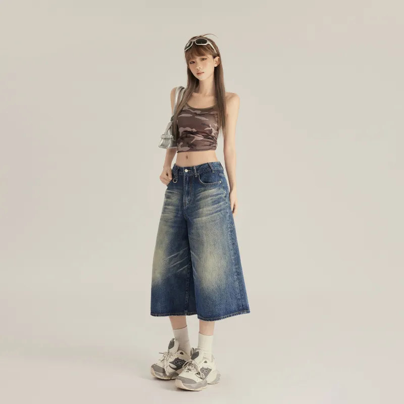 OROI Denim Shorts Women's Dark Blue-6