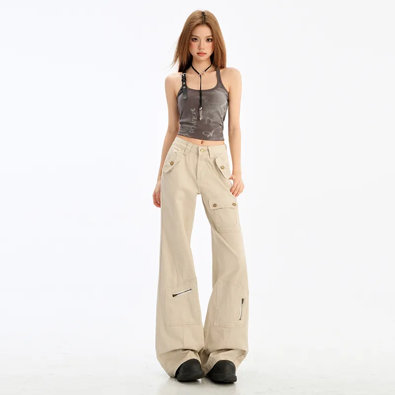 OROI Cargo Pants Women's Coffee-2