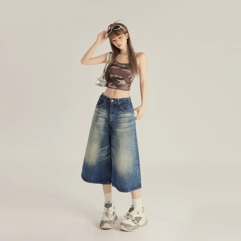 OROI Denim Shorts Women's Dark Blue-4