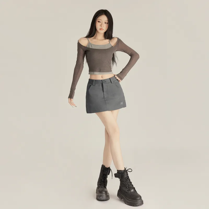 OROI Casual Short Skirts Women's-5