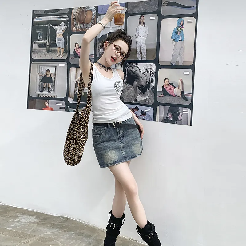 OROI Denim Short Skirts Women's-3
