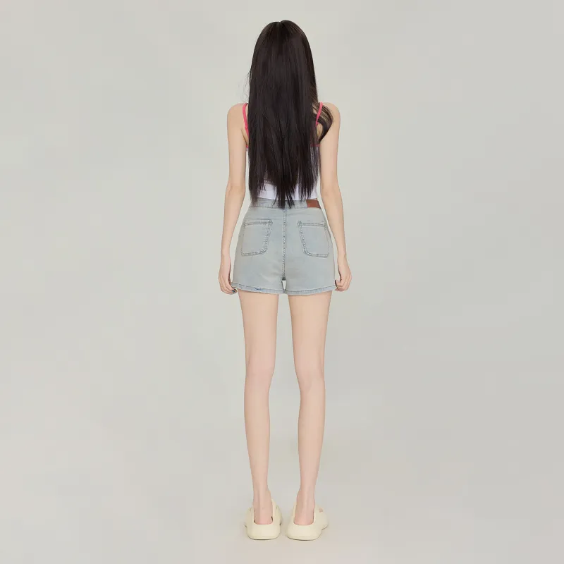 OROI Denim Shorts Women's Yellow Mud-6