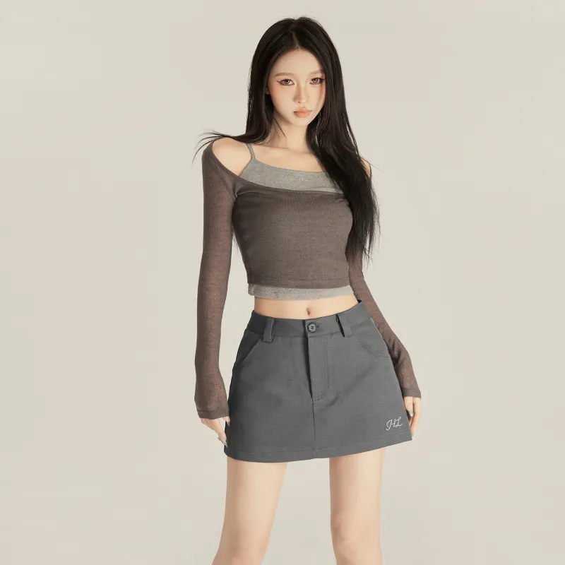 OROI Casual Short Skirts Women's-3
