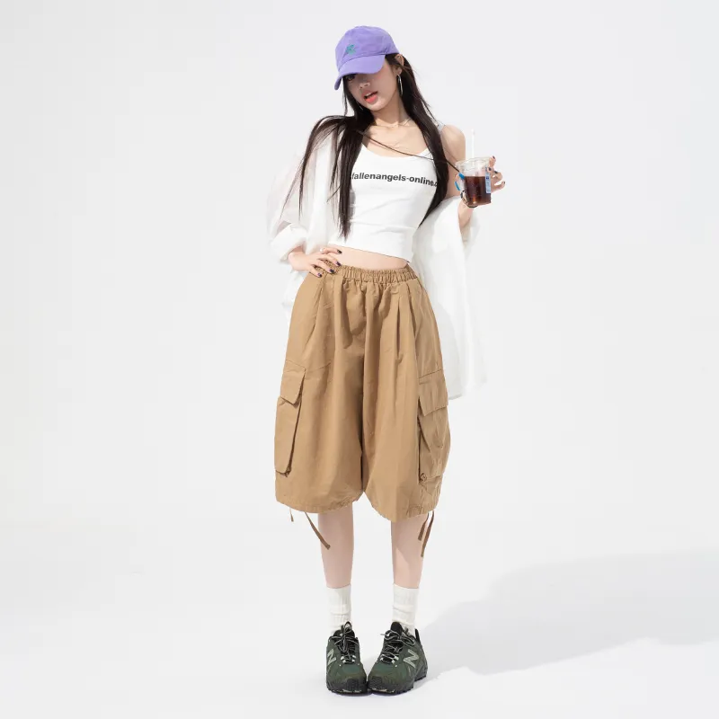 OROI Cargo Shorts Women's Khaki-6