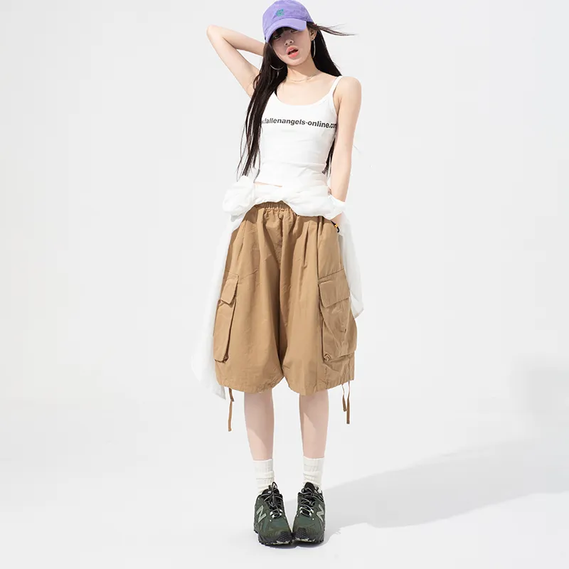 OROI Cargo Shorts Women's Khaki-5