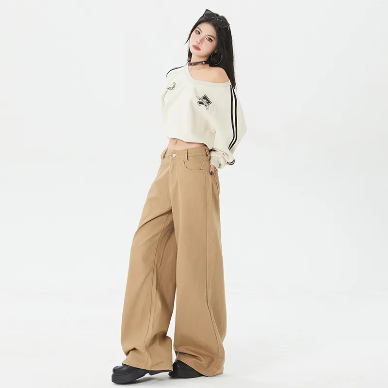 Vine Color Jeans Women's Latte Brown-17