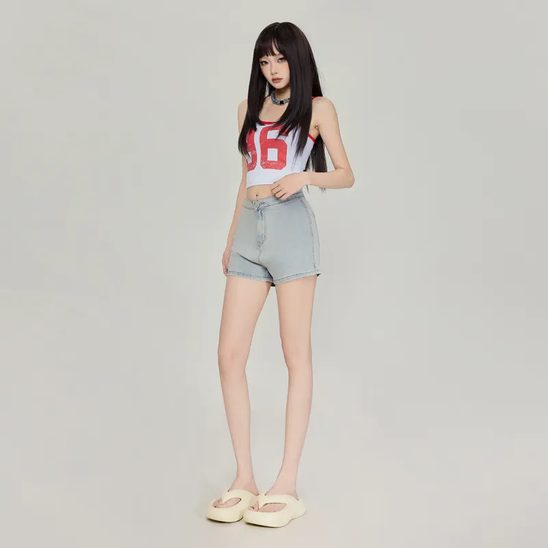 OROI Denim Shorts Women's Yellow Mud-3