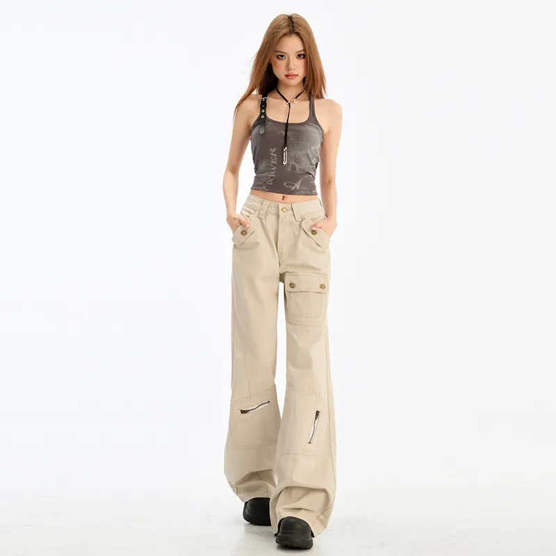 OROI Cargo Pants Women's Coffee-3