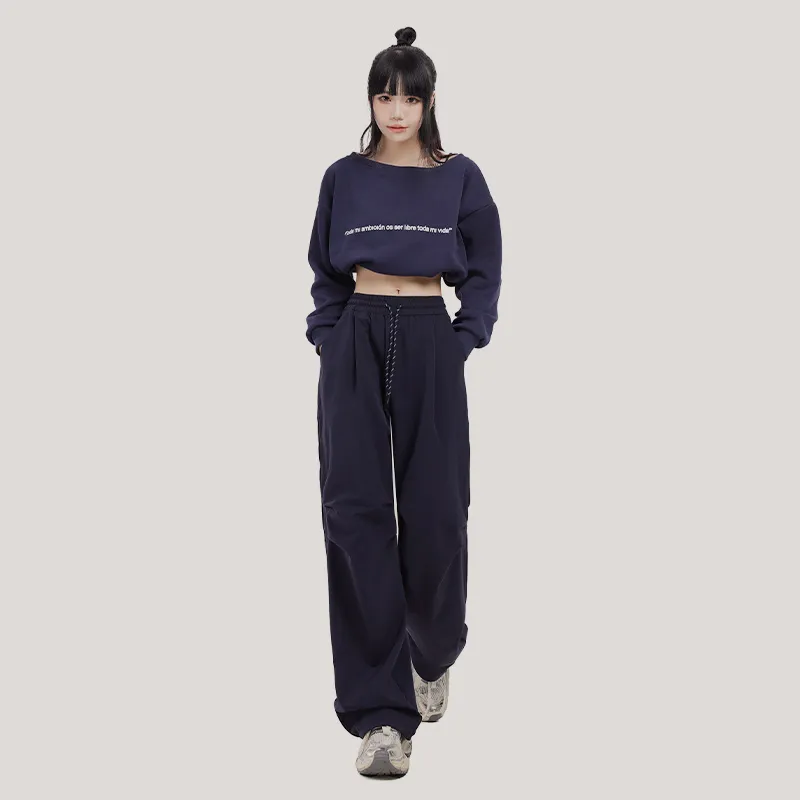 OROI Casual Pants Women's Navy Blue-2