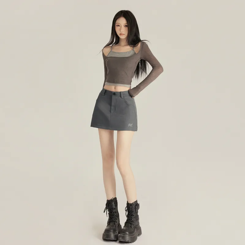 OROI Casual Short Skirts Women's-4