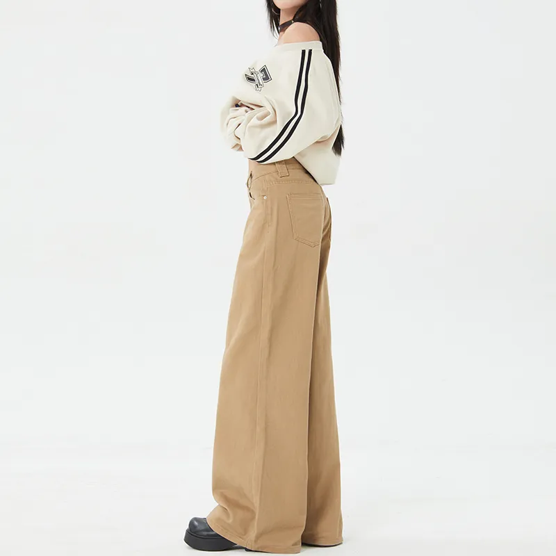Vine Color Jeans Women's Latte Brown-43
