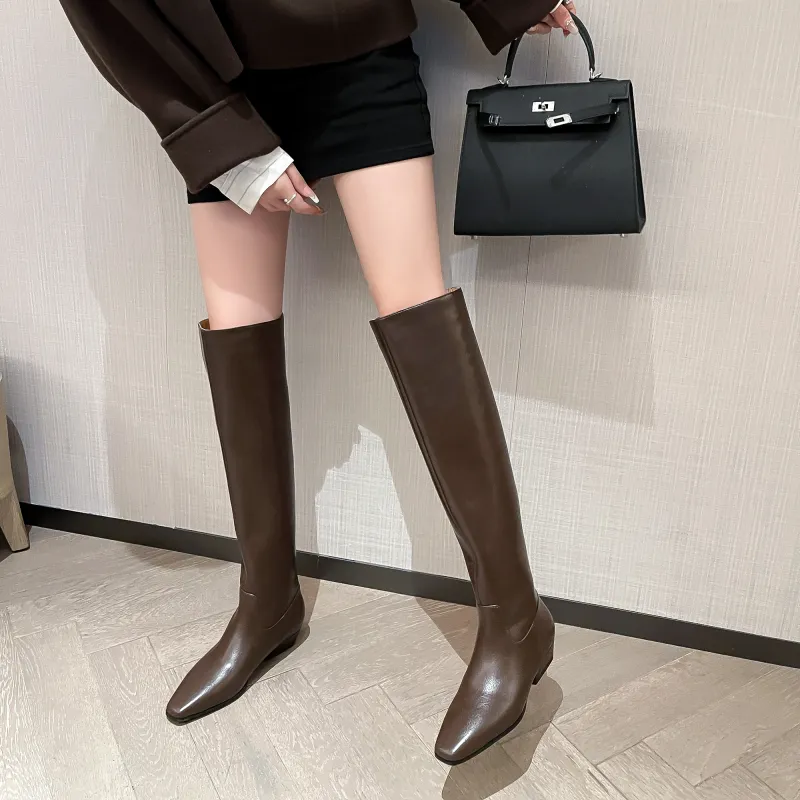 Zi Xiao Over-the-knee Boots 3CM Women's-10