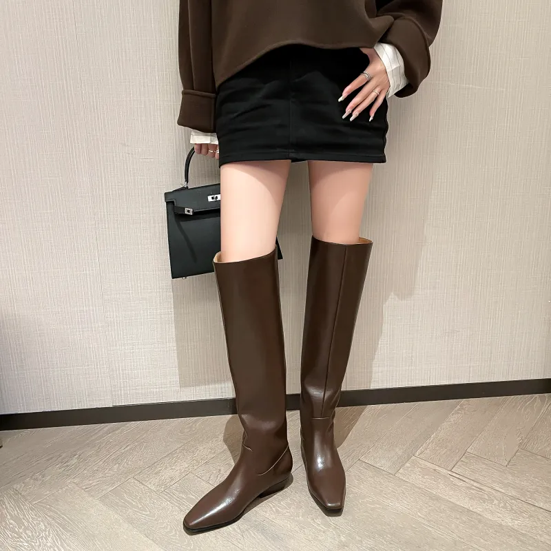 Zi Xiao Over-the-knee Boots 3CM Women's-9