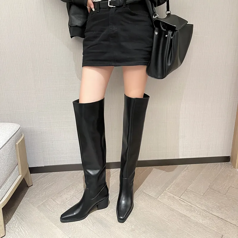 Zi Xiao Over-the-knee Boots 7CM Women's-4